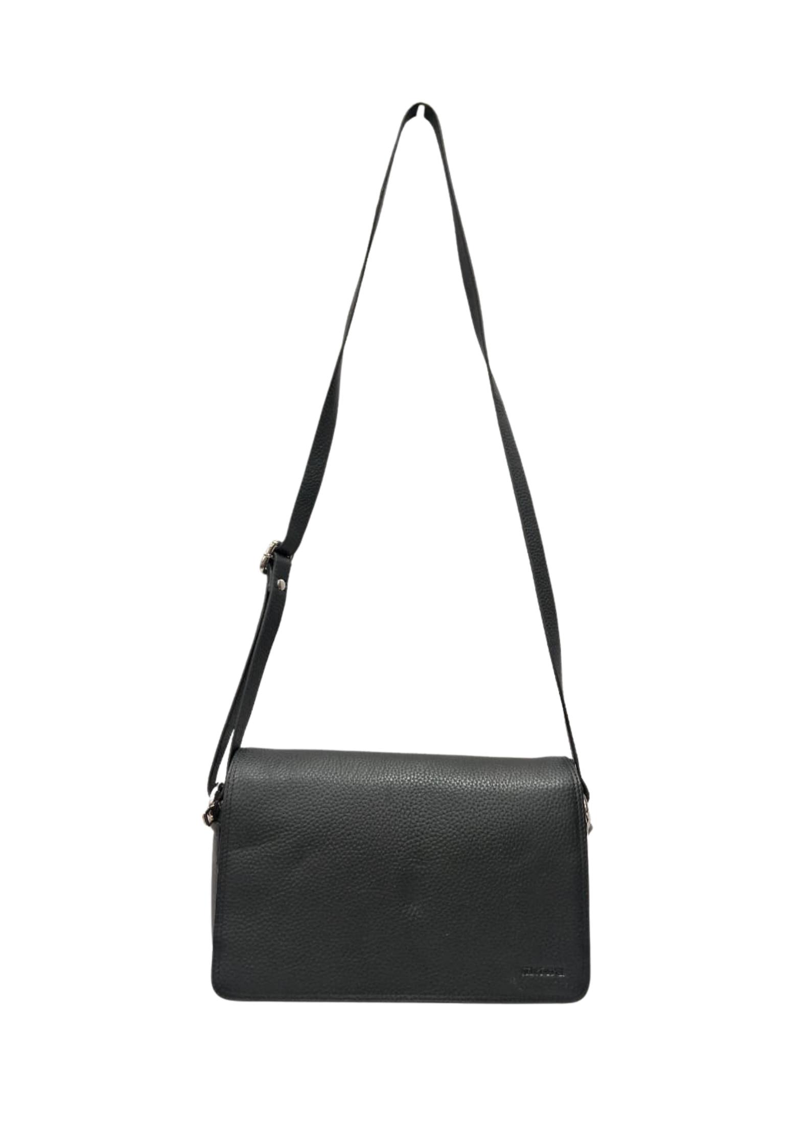 Mabu Leathers Luxe Leather Crossbody Bag For Women – Black